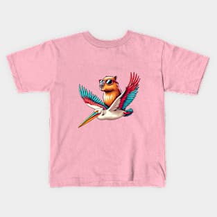 Capybara Pelican Kids T-Shirt